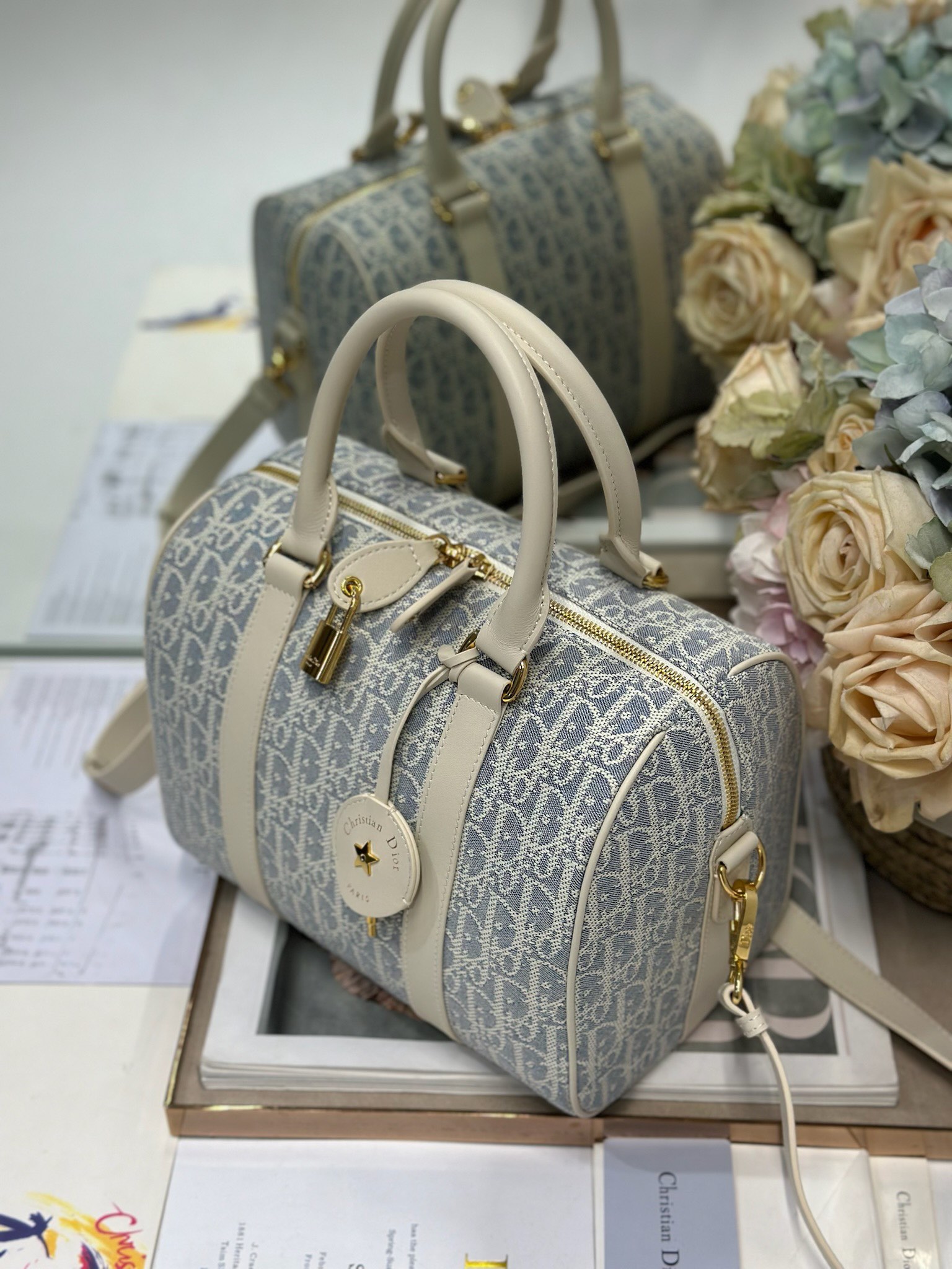 Dior Groove 25 Handbag: Gray Dior Oblique Canvas, Adjustable Strap 3 i1747977682 2171 2