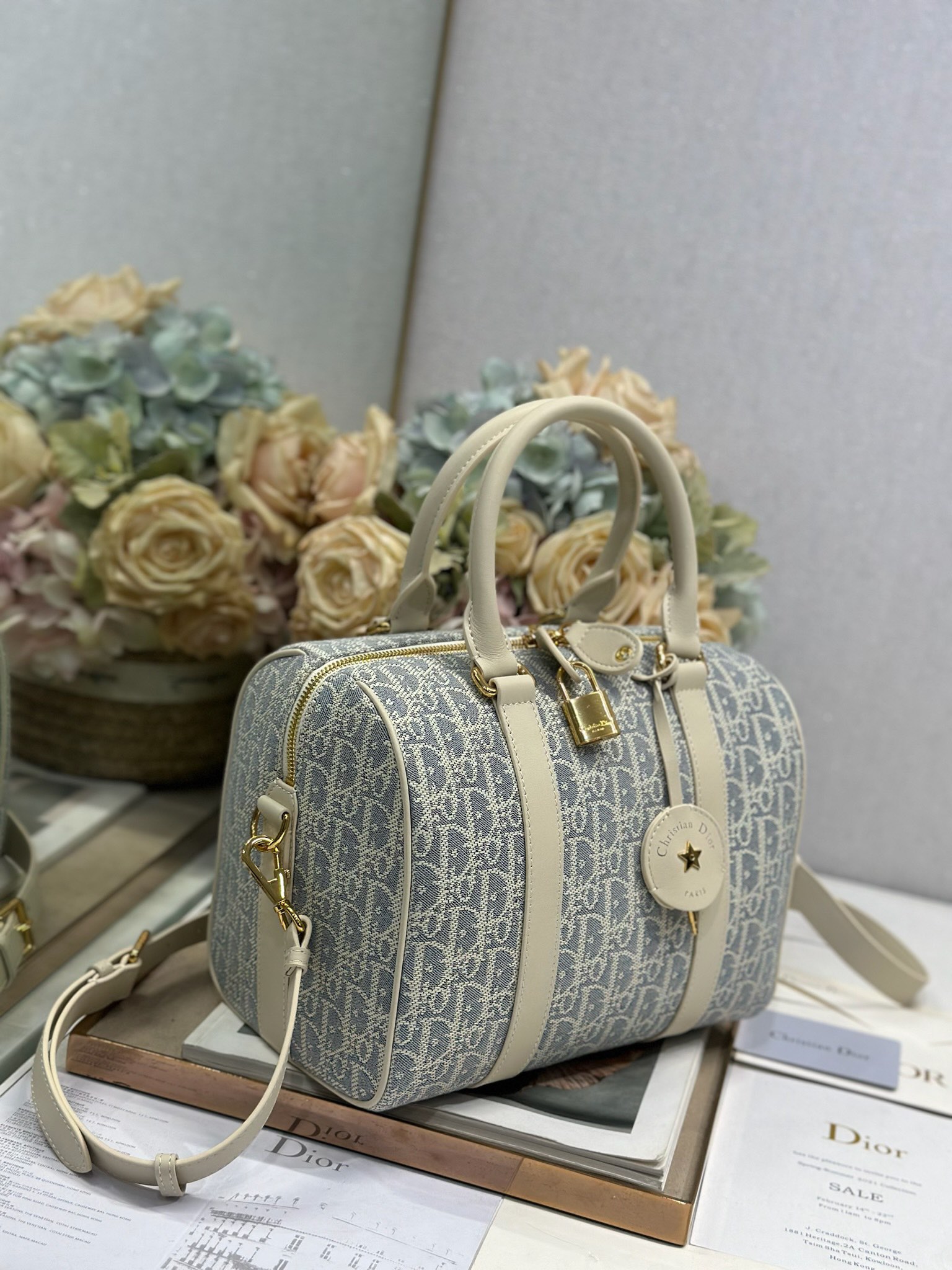 Dior Groove 25 Handbag: Gray Dior Oblique Canvas, Adjustable Strap 2 i1747977682 4517 1