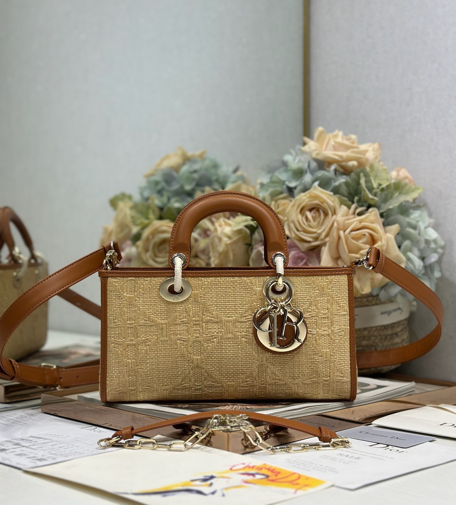 Dior Lady D-Joy Woven Bag, Medium Size, Versatile Crossbody & Shoulder Bag 2 i1747981004 1975 0