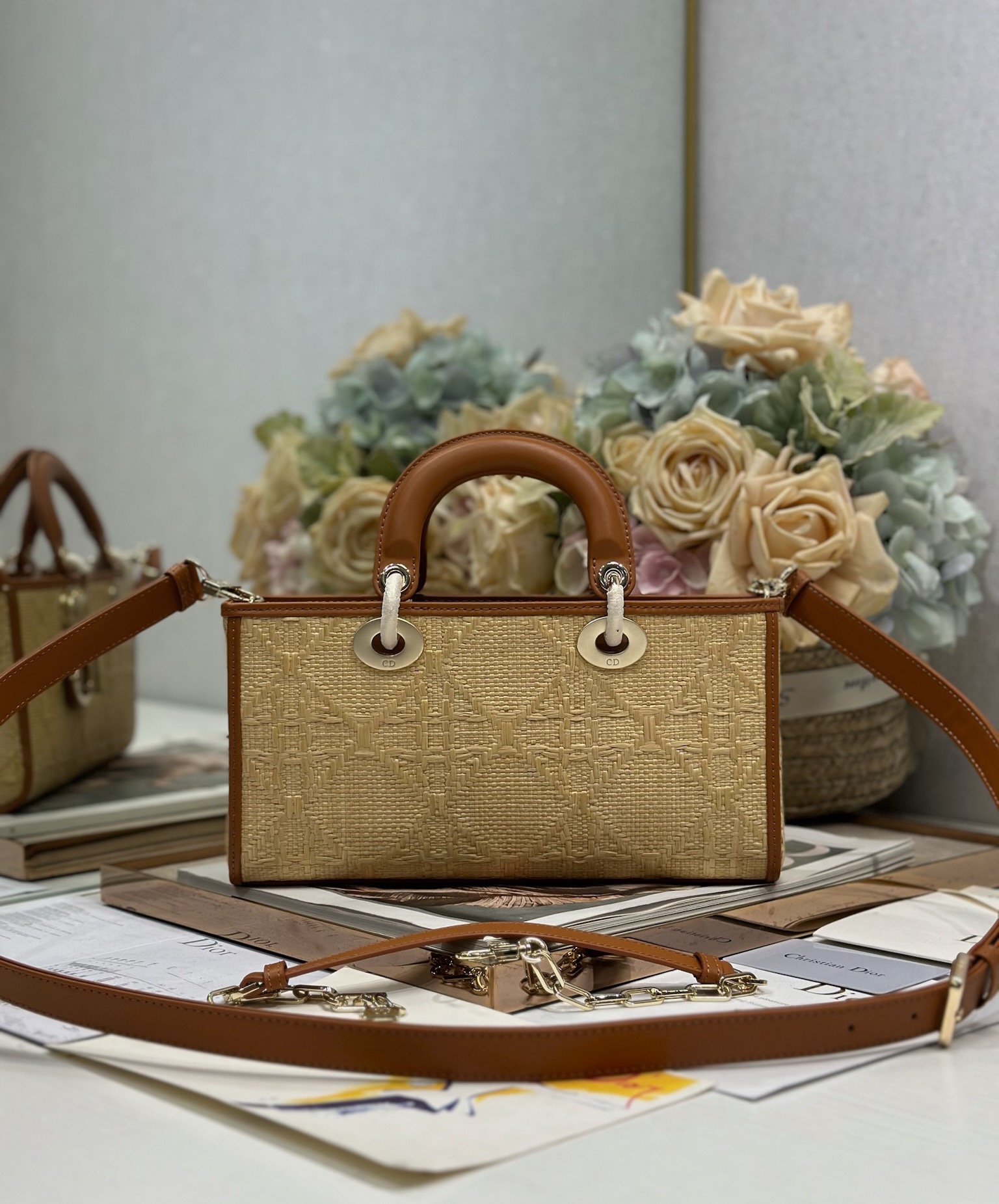 Dior Lady D-Joy Woven Bag, Medium Size, Versatile Crossbody & Shoulder Bag 7 i1747981004 7298 5