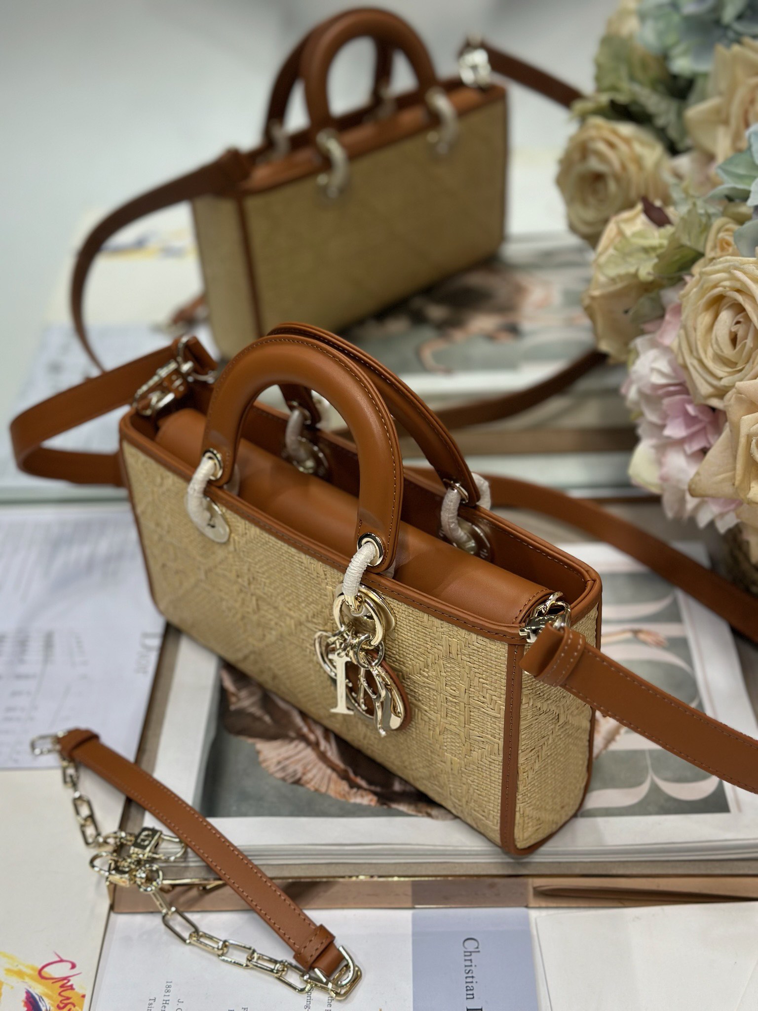 Dior Lady D-Joy Woven Bag, Medium Size, Versatile Crossbody & Shoulder Bag 4 i1747981004 7942 2