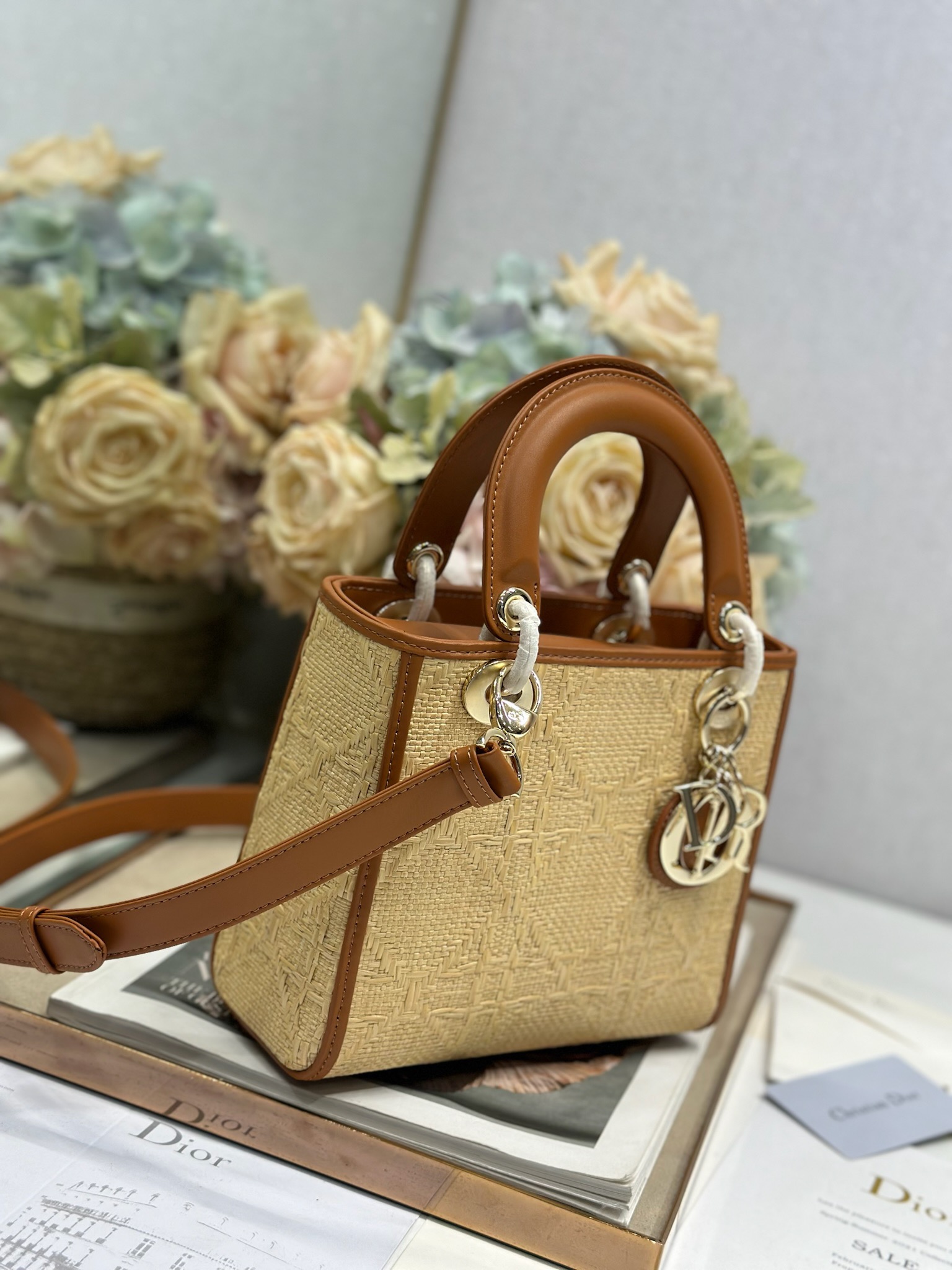 Lady Dior Raffia Mini Bag with Iconic Cannage Stitching and D.I.O.R. Charm 3 i1747983847 1502 1