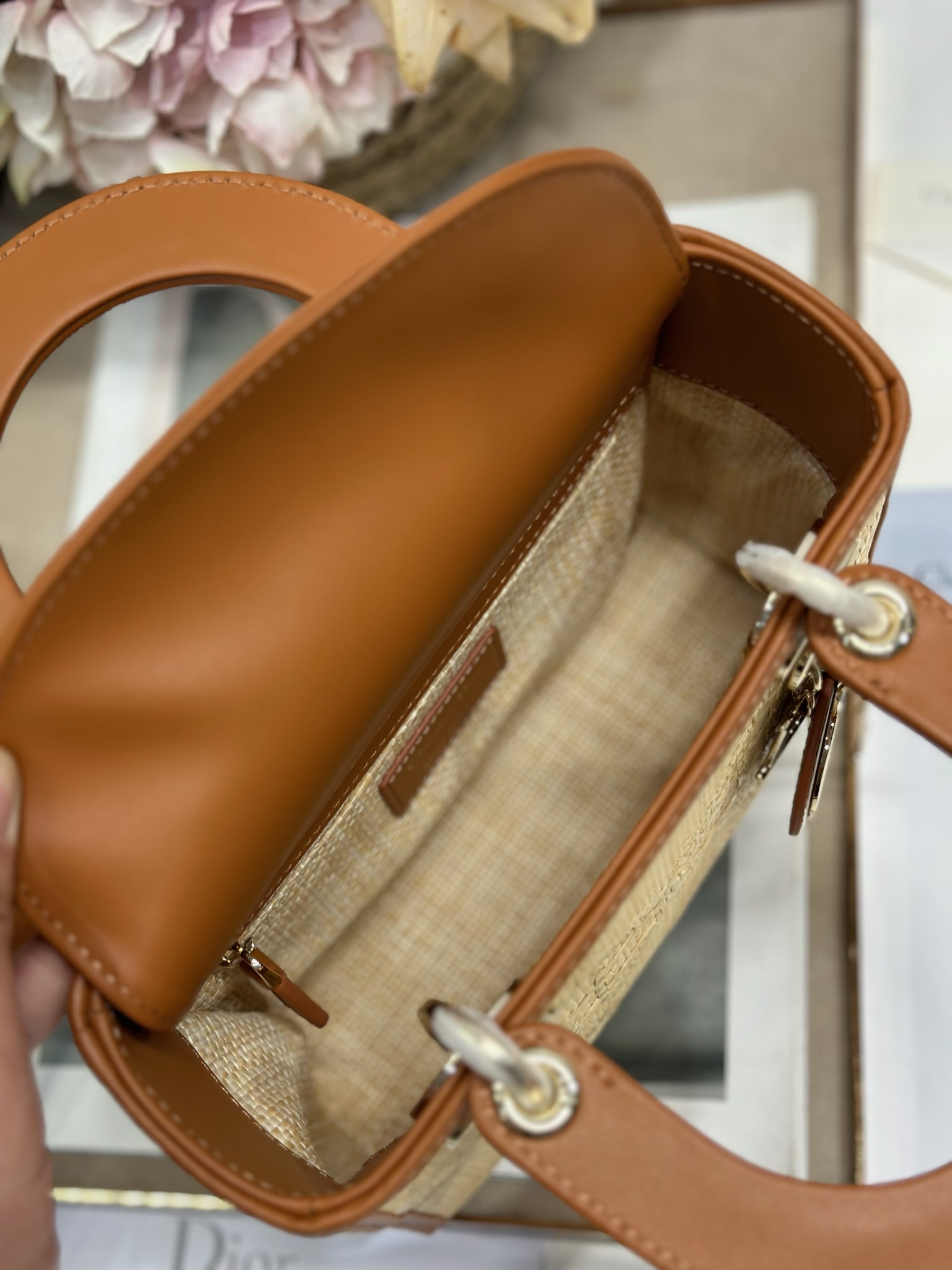 Lady Dior Raffia Mini Bag with Iconic Cannage Stitching and D.I.O.R. Charm 8 i1747983847 7373 6