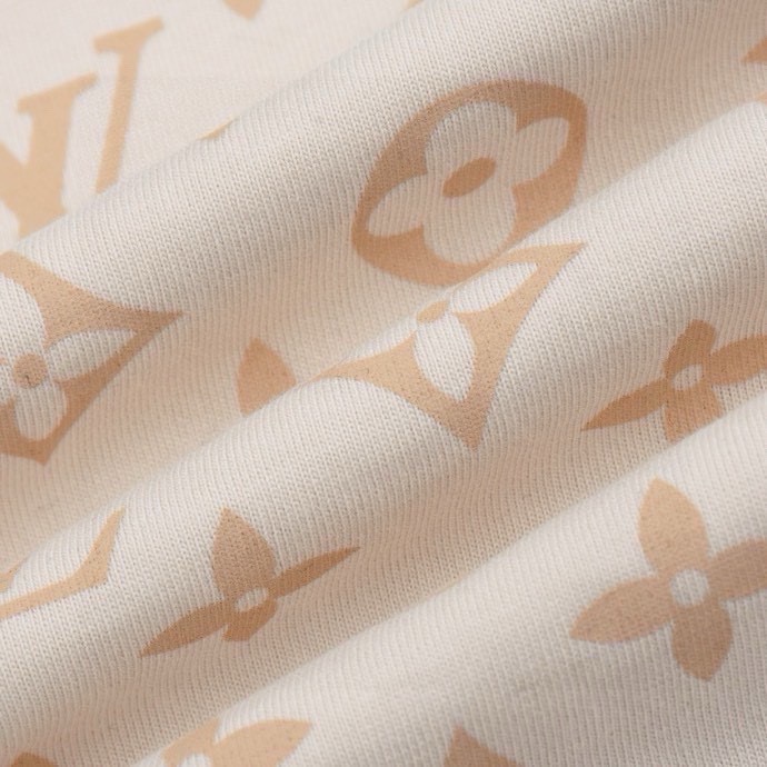 路易威登/Louis Vuitton 春夏新款 火烧云满印老花字母圆领短袖T恤
