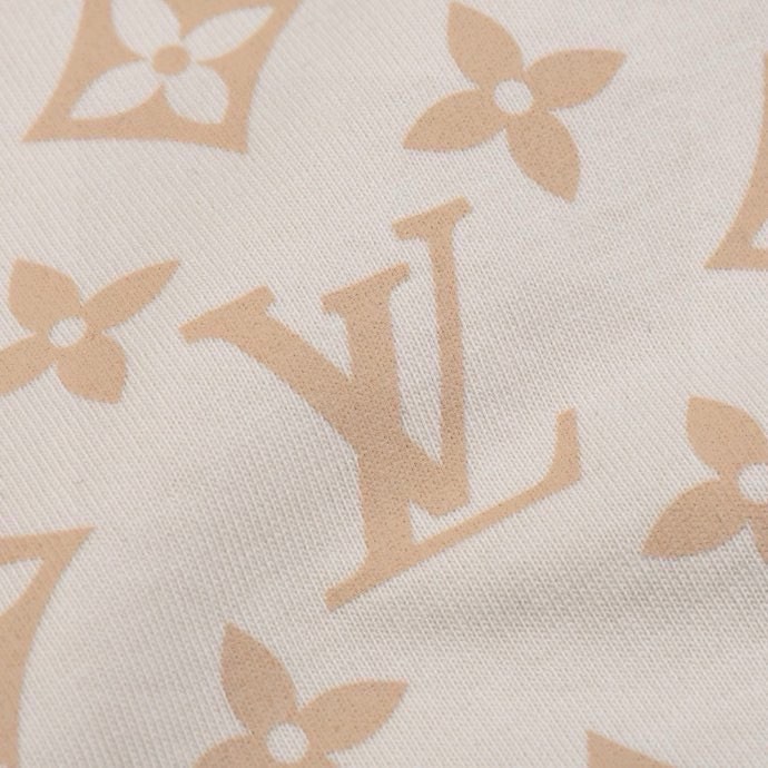 路易威登/Louis Vuitton 春夏新款 火烧云满印老花字母圆领短袖T恤