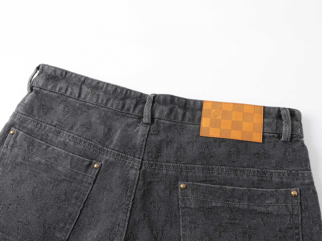 路易威登/Louis Vuitton 夏季新款 暗纹老花休闲牛仔短裤