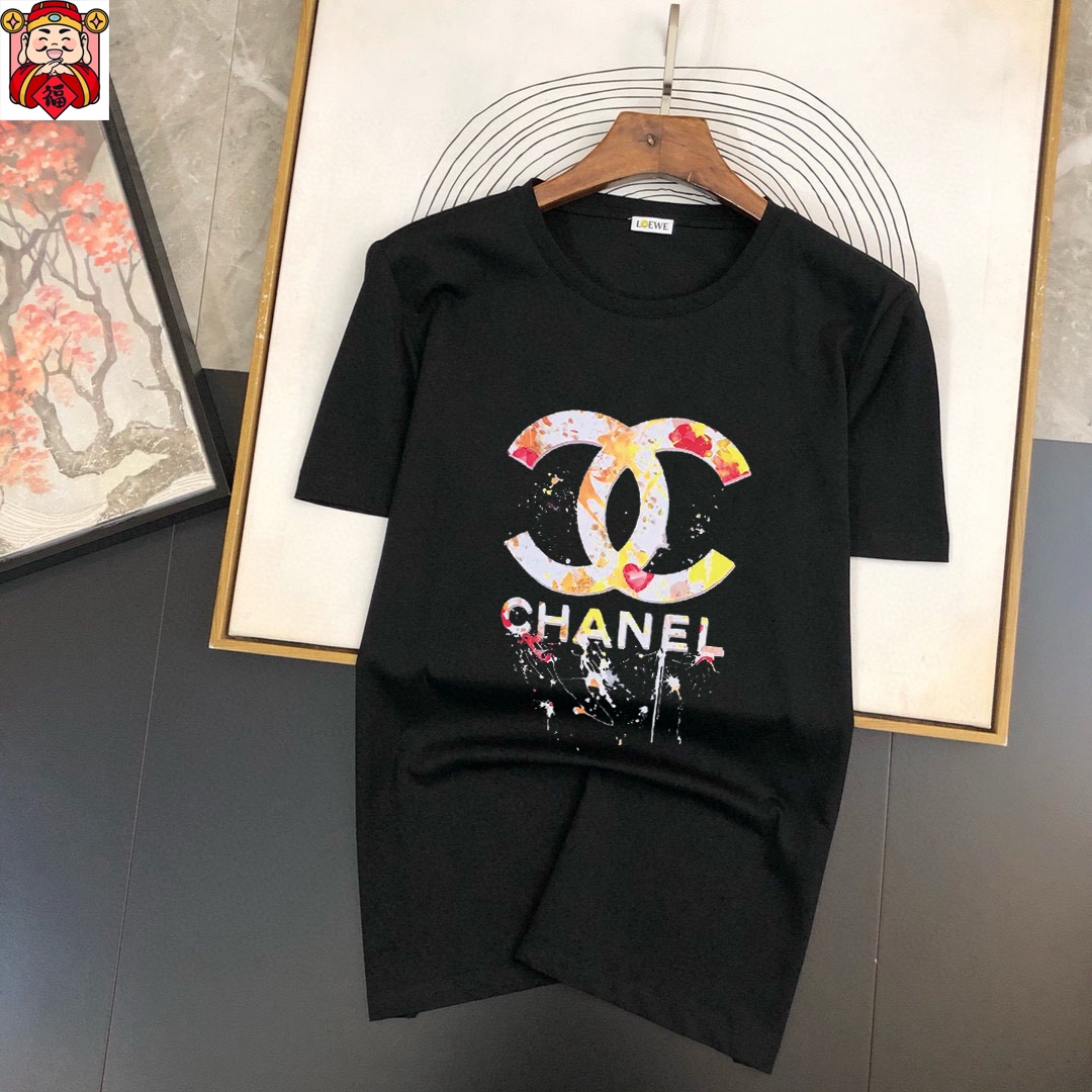 Chanel 品牌【CHANEL香奈儿 】(胖子福音) 男士休闲短袖T恤 2025春夏新品
