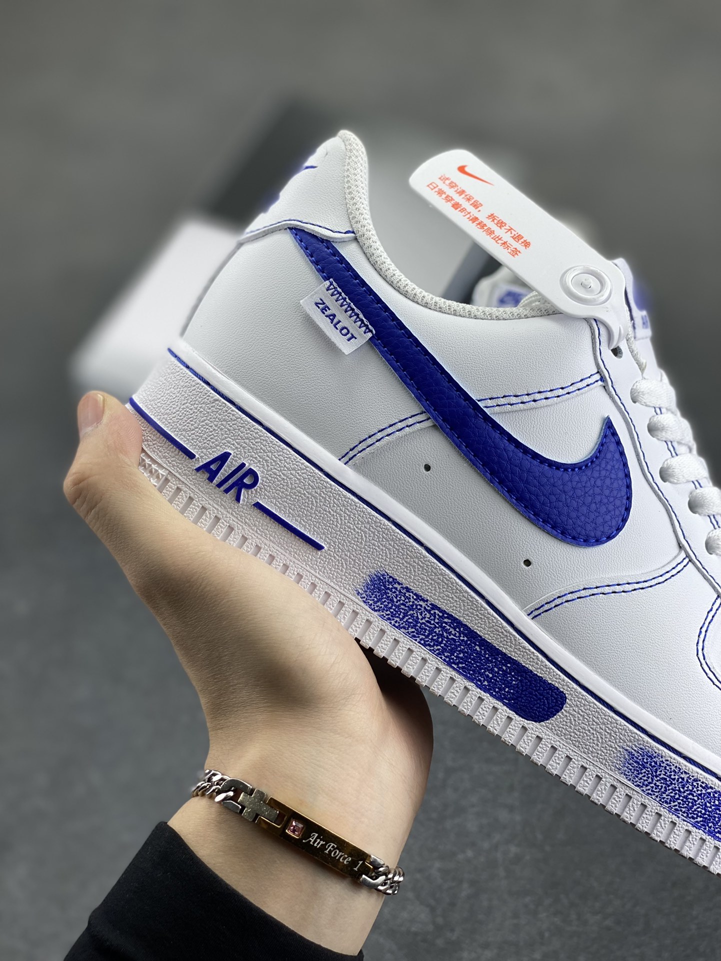 图片[6]-Nike Air Force 1 Low’07 蓝色海洋 空军一号低帮休闲板鞋 定制皮料 定制鞋盒 配件齐全 原楦原纸板 纯正空军版型 内置全掌气垫 货号：ZH0316-083 尺码：36 36.5 37.5 38 38.5 39 40 40.5 41 42 42.5 43 44 44.5 45-选品中心