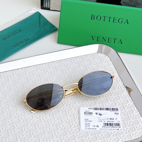 Bottega Veneta BV1386S Gold Sunglasses with Sardine Accent - 57mm Lens 1 Bottega Veneta BV1386S Gold Sunglasses with Sardine Accent - 57mm Lens