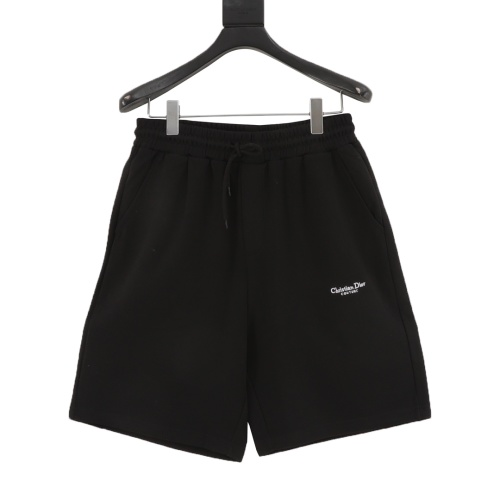 Dior Men's Embroidered Shorts - Summer Casual High Waist Beach Shorts 1 Dior Men's Embroidered Shorts - Summer Casual High Waist Beach Shorts