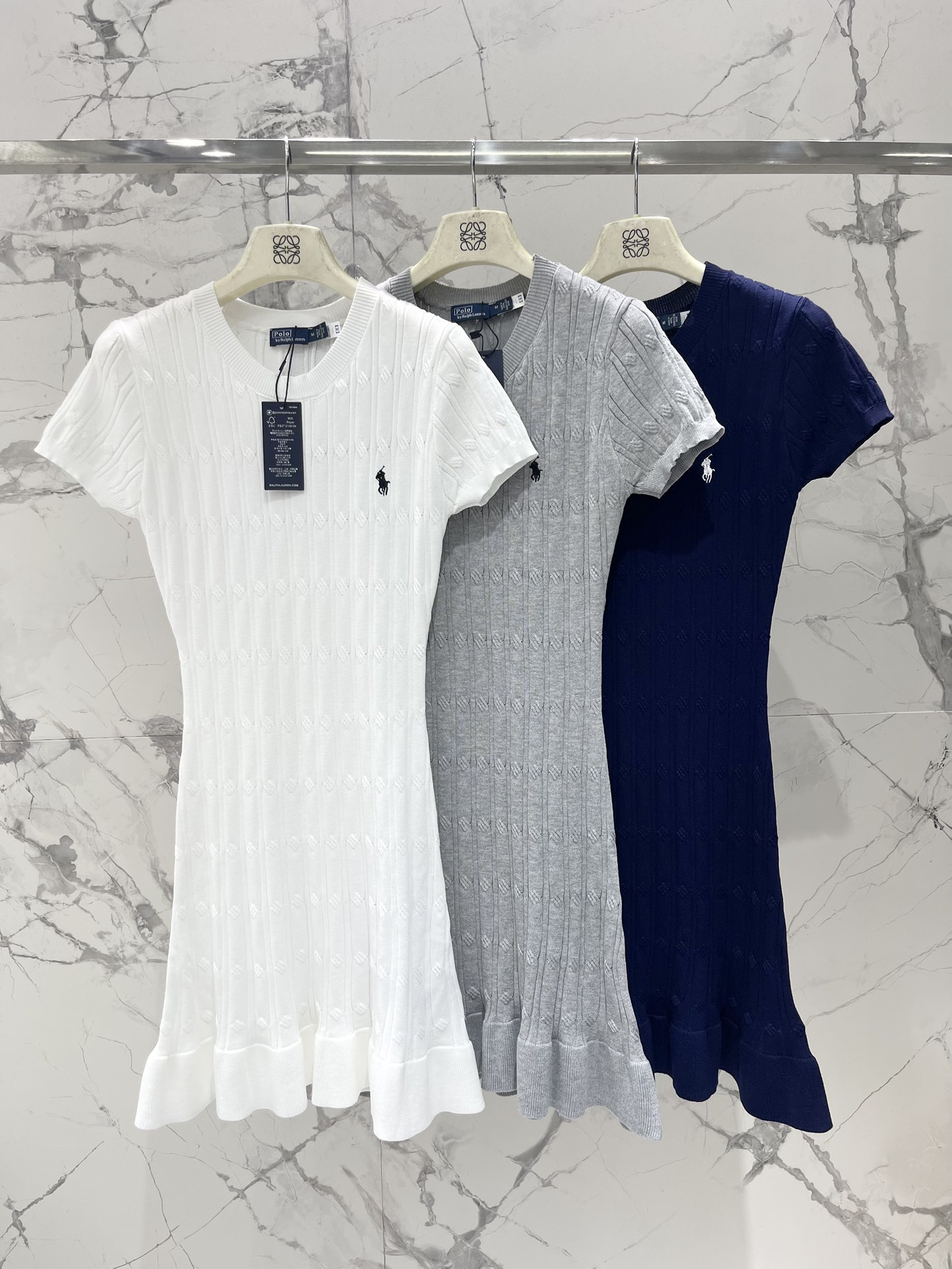 Polo Embroidered Knit Dress: Fresh, Age-Reducing Style with 3D Braids 3 i1748248275 3011 6