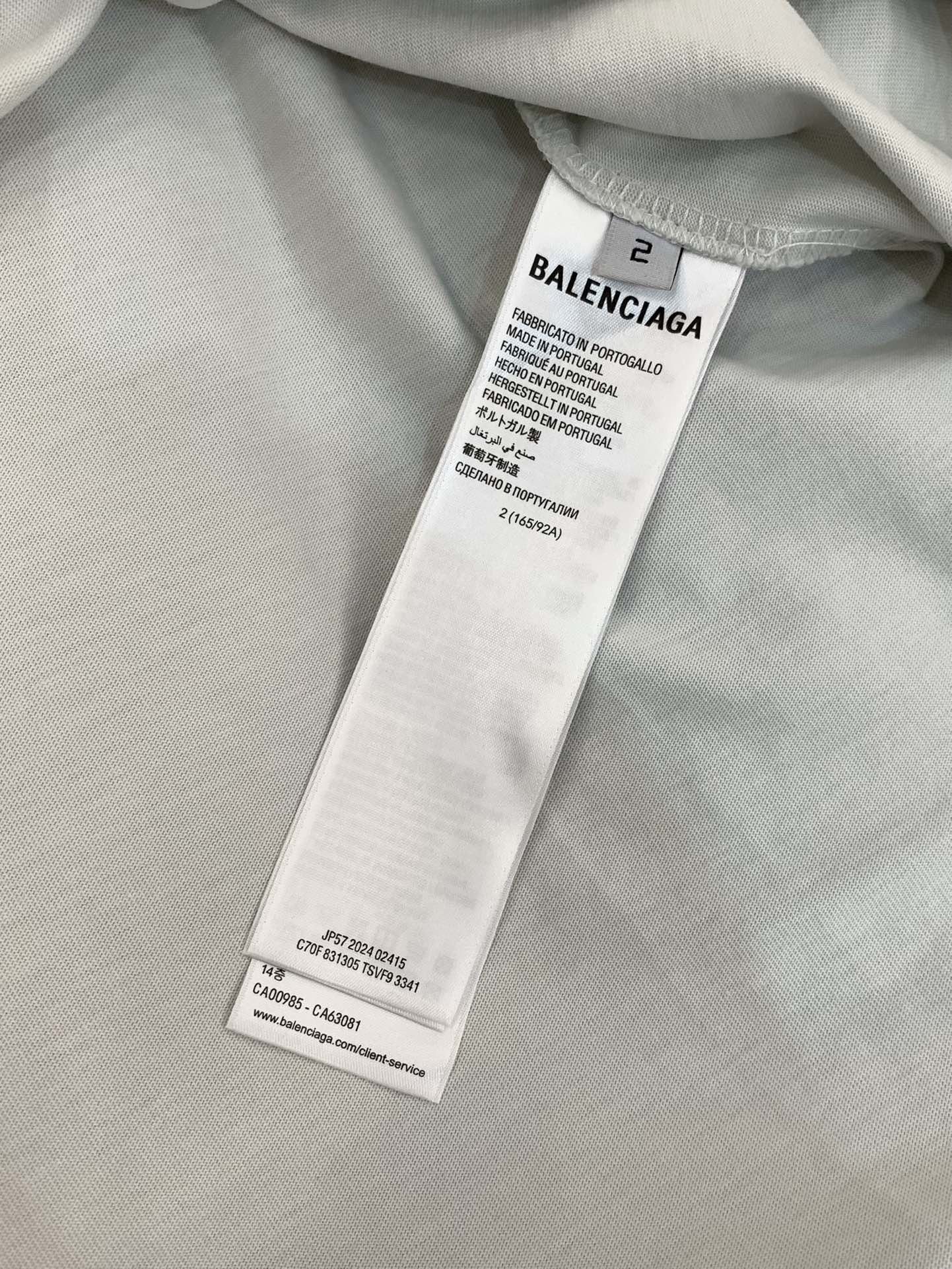，Balenciaga 巴黎世家，2025夏季最新款，专柜同步有售，原单狠货，爆款时尚休闲圆领短袖T恤，