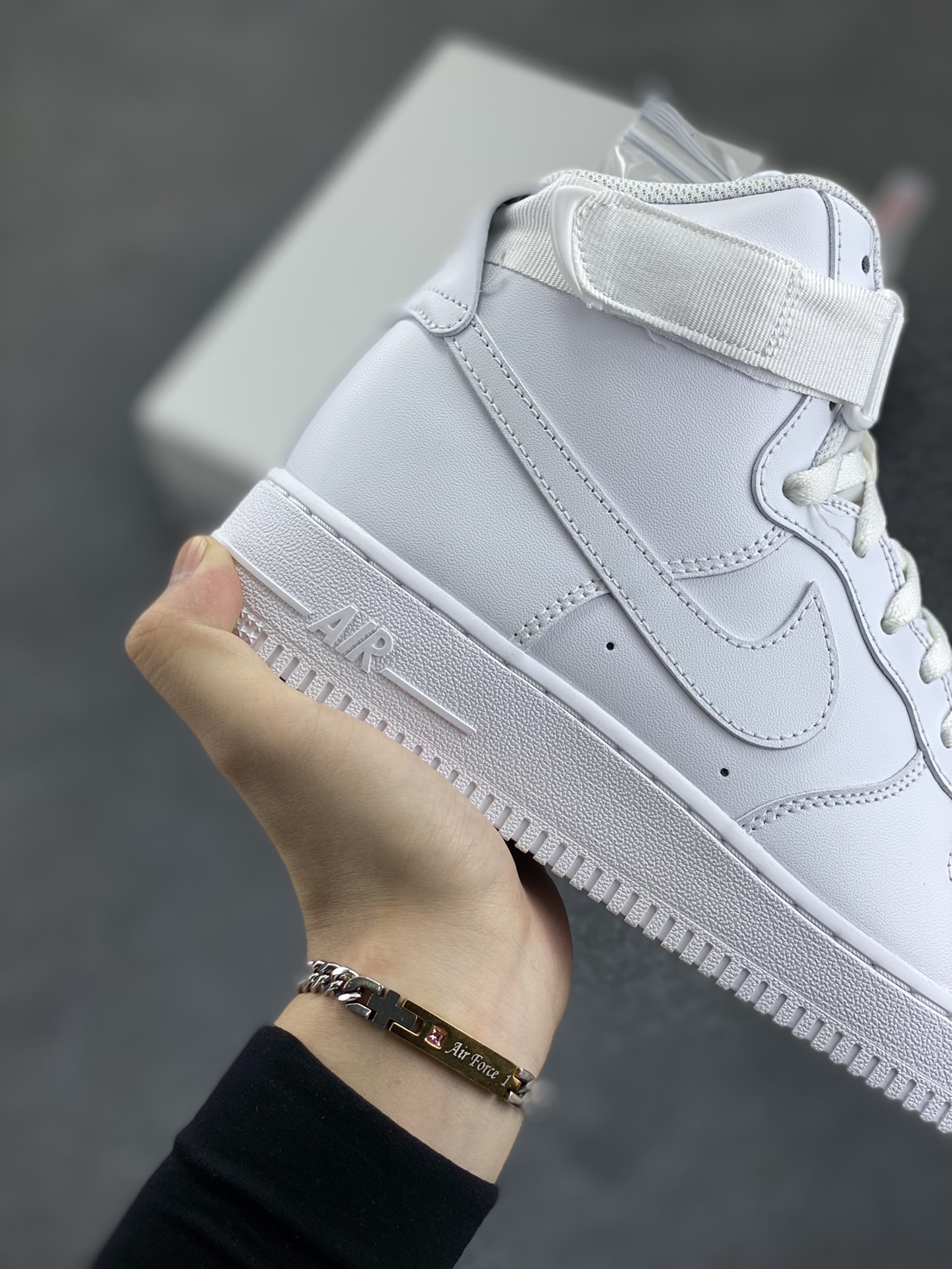 图片[6]-HY版本💯 Nike Air Force 1 High 07 高帮白 空军一号高帮运动休闲板鞋 原楦头原纸板 打造纯正空军版型#专注外贸渠道 全掌内置蜂窝气垫 #原盒配件 原厂中底钢印、拉帮完美 货号：女码DD9624-100 男码CW2290-111 尺码：35.5 36 36.5 37.5 38 38.5 39 40 40.5 41 42 42.5 43 44 44.5 45 46 47-选品中心