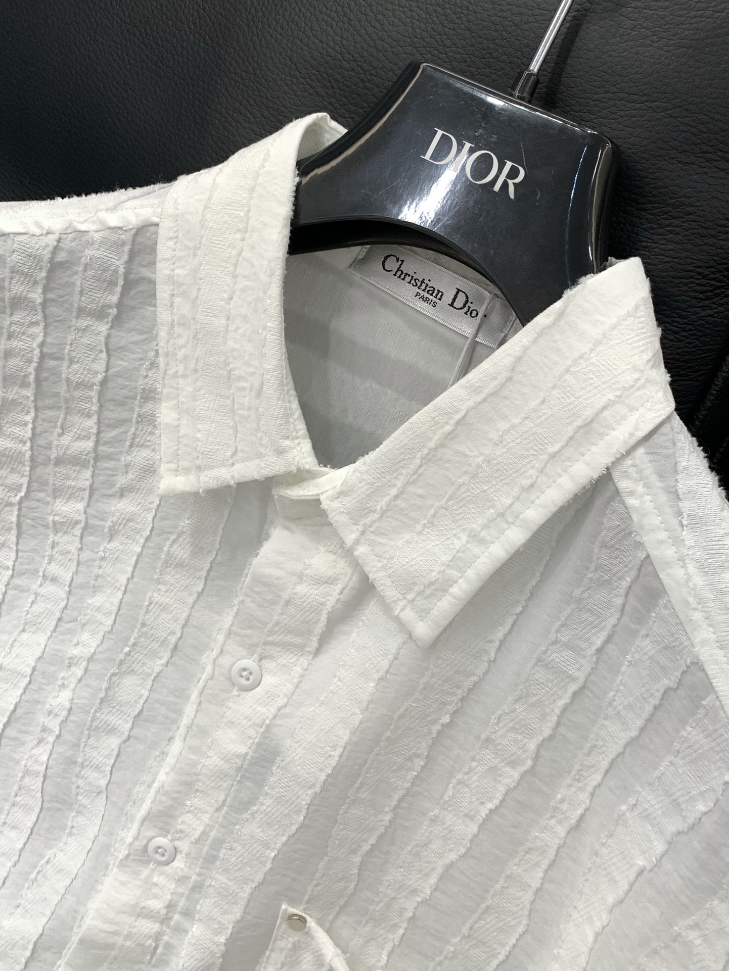 ，Dior 迪奥， 2025夏季新品，专柜同步有售，简约时尚休闲短袖衬衫，原版进口面料，舒适透气，顶级印