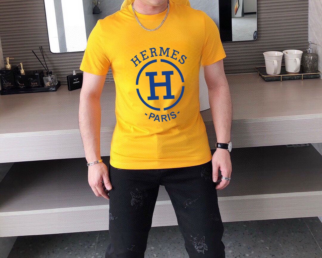 Hermès 品牌【HERMES 爱马仕】(胖子福音) 男士休闲短袖T恤 2025春夏新品