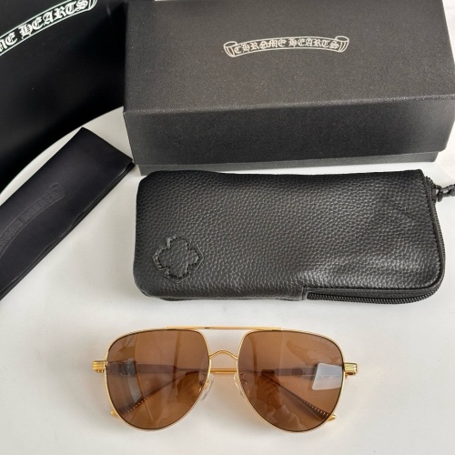 Chrome Hearts Sunglasses Gold Frame Top Quality Unisex CH8015 1 Chrome Hearts Sunglasses Gold Frame Top Quality Unisex CH8015