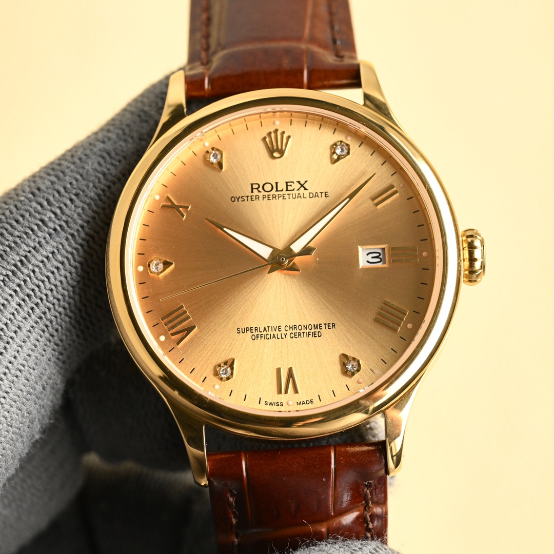 NO:337289,The new Rolex business watch in white gold is on the market!  Simple and elegant, business choice!  The watch is equipped with an original imported ultra-thin movement with a vibration frequency of 28,800 times per hour, stable performance and zero rework!  The case uses 316 stainless steel, sapphire glass mirror, and super luminous light!  Paired with an Italian leather strap, a unique pumpkin handle, a diameter of 40 mm, super waterproof, simple and atmospheric, high-end quality, suitable for all kinds of business occasions, the first choice for gifts!  ,,rolex19860909白 金 新款劳力士商务腕表火爆上市！简雅大方,商务优选！该表搭载原装进口超薄机芯,每小时振频28800次,性能稳定,零返修！表壳 釆用316 精钢,蓝宝石玻璃镜面,超强夜光灯！搭配意大利真皮表带,独特的南瓜把的,直径40 mm,超强防水,简洁大气,高端品质,适合各种商务场合,送礼首选！,,rolex,Watch