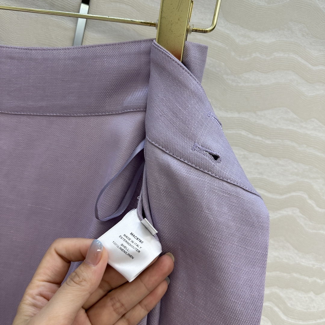 独家首发！高端原单品质❤️LP高智感穿搭！南法风情氛围感优雅长半裙！进口亚麻面料质感轻盈舒适。压褶大伞摆