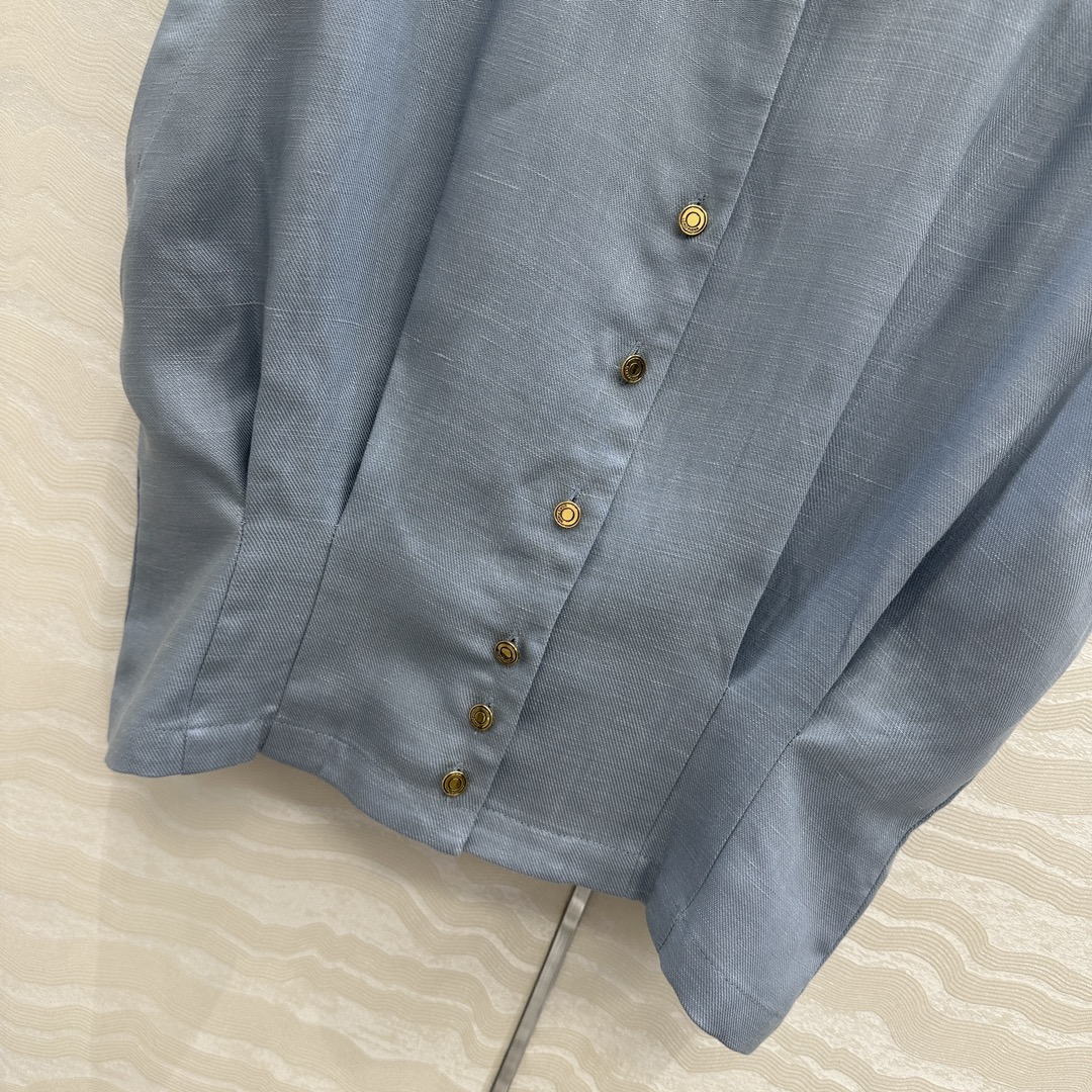 独家首发！高端原单品质❤️LP高智感穿搭！南法风情氛围感优雅落肩袖衬衫！进口亚麻面料质感轻盈舒适。气质小