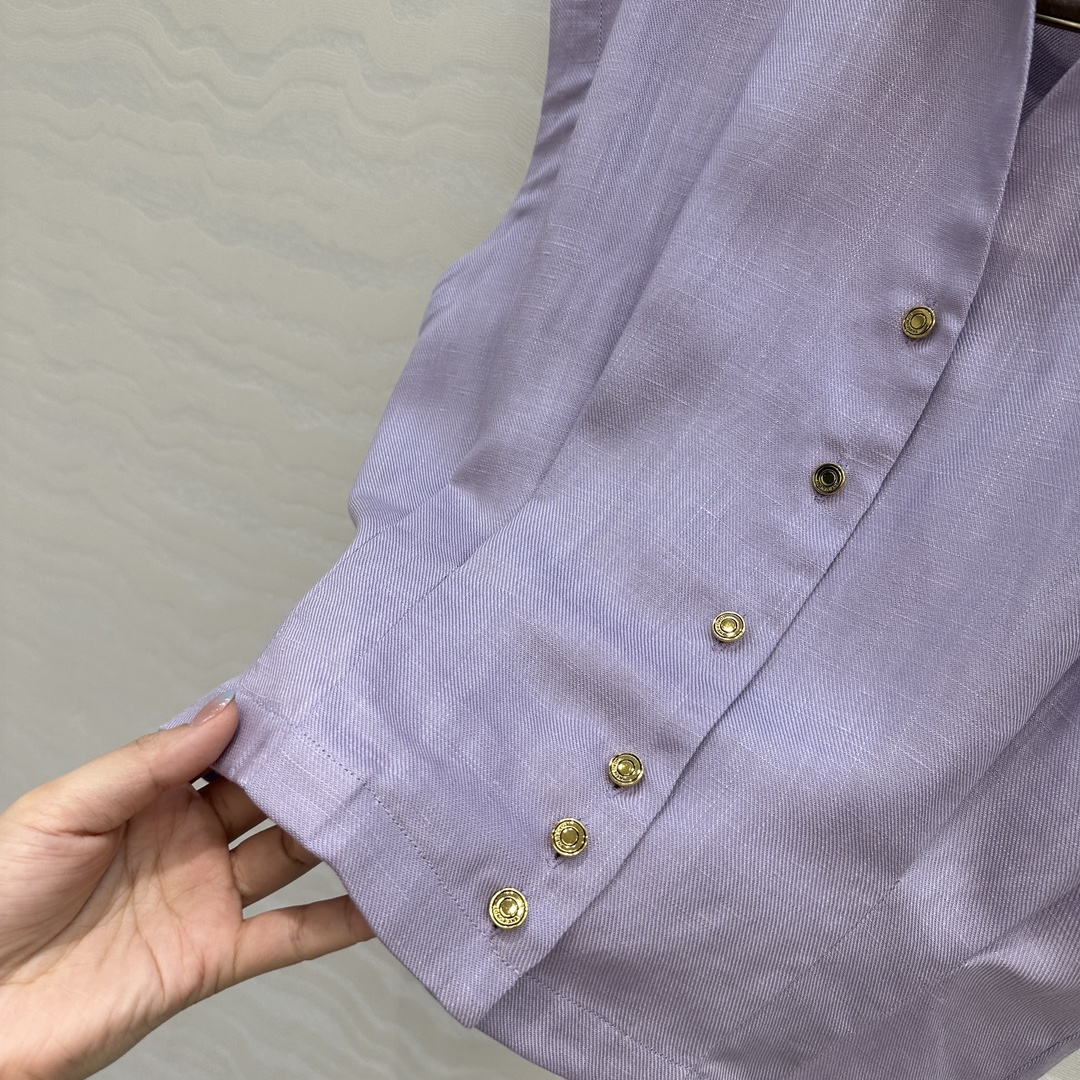 独家首发！高端原单品质❤️LP高智感穿搭！南法风情氛围感优雅落肩袖衬衫！进口亚麻面料质感轻盈舒适。气质小