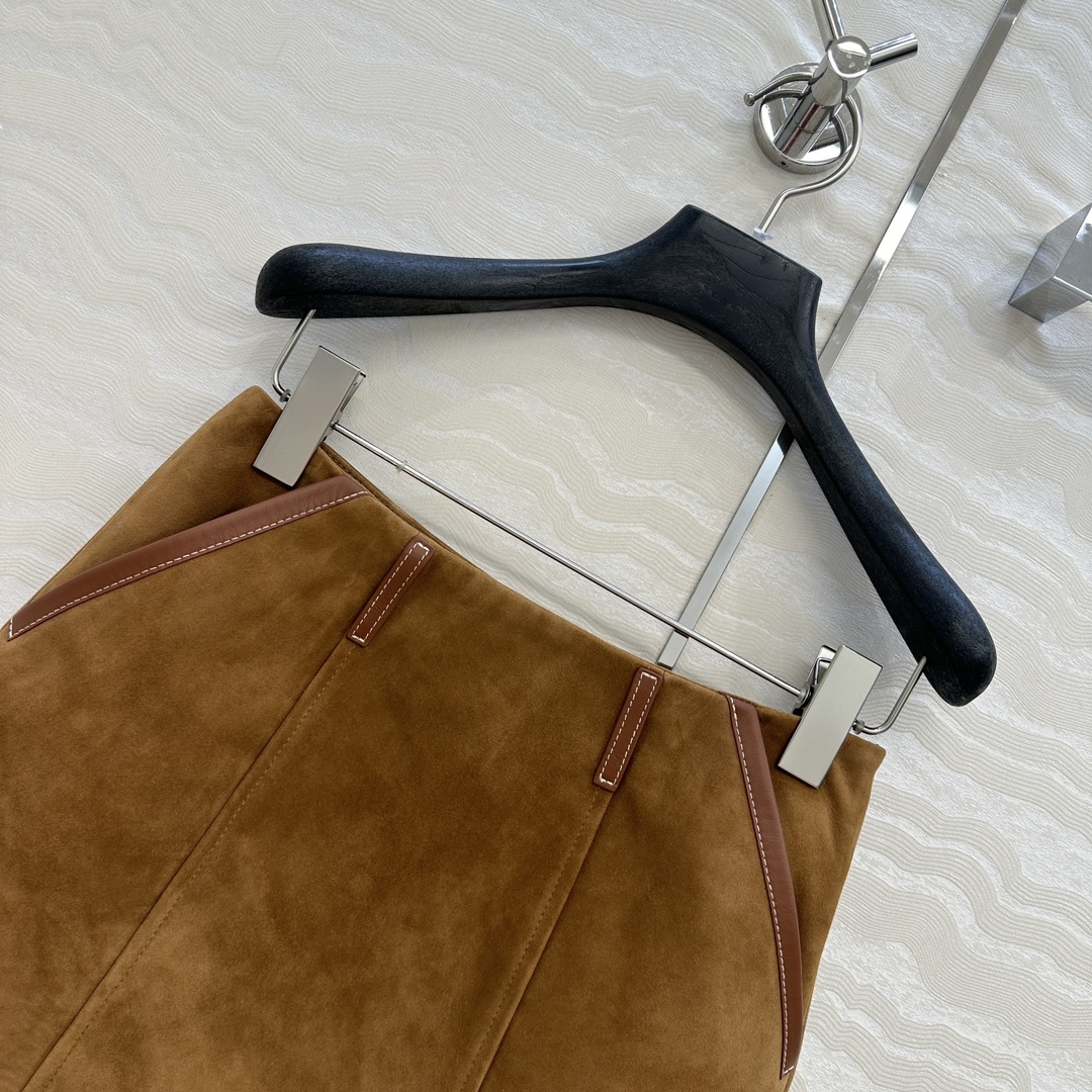 独家首发❤️高端品质控必入！miu系少女可露丽风🤎张元英同款🤎独家定制麂皮绒面工艺🤞知识分子复古棕色系麂