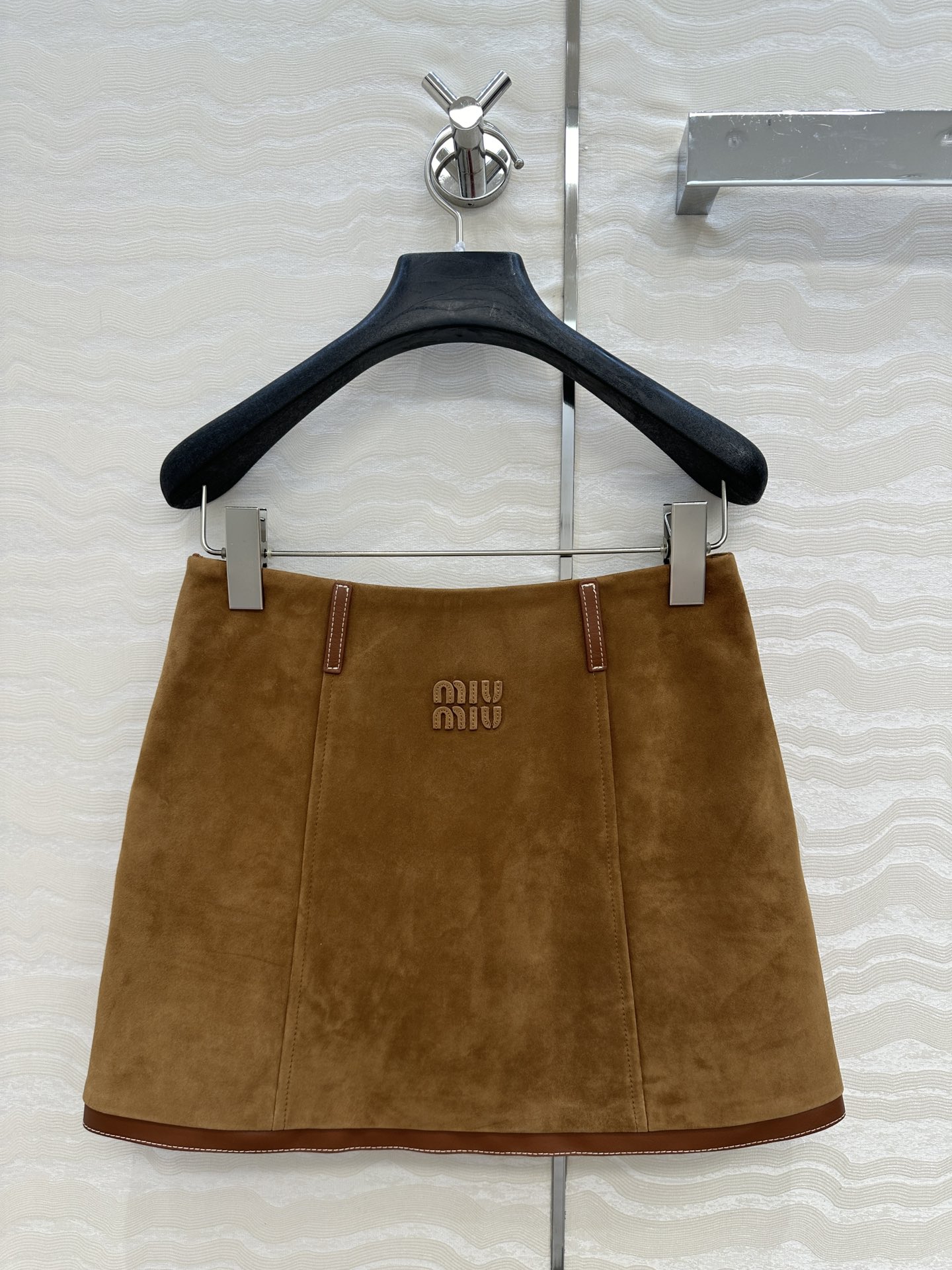 独家首发❤️高端品质控必入！miu系少女可露丽风🤎张元英同款🤎独家定制麂皮绒面工艺🤞知识分子复古棕色系麂