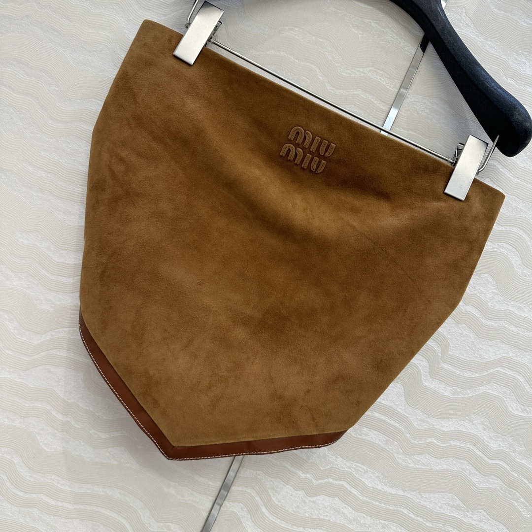 独家首发❤️高端品质控必入！miu系少女可露丽风🤎张元英同款🤎独家定制麂皮绒面工艺🤞知识分子复古棕色系麂