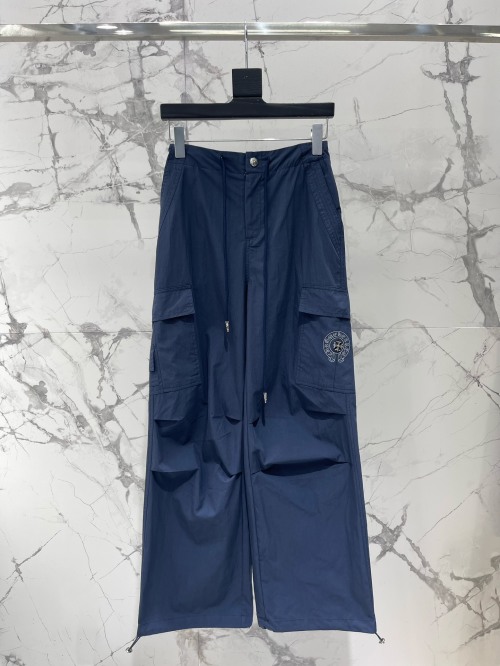 Chrome Hearts Straight Leg Cargo Pants Drawstring Waistband, Large Pockets 1 Chrome Hearts Straight Leg Cargo Pants Drawstring Waistband, Large Pockets