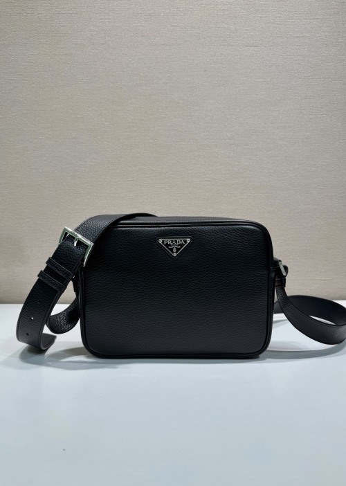 Prada 2VH189 Black Leather Crossbody Bag with Adjustable Strap 1 Prada 2VH189 Black Leather Crossbody Bag with Adjustable Strap