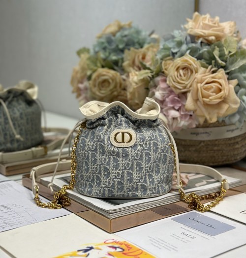 Dior 30 Montaigne Mini Bucket Bag Gray Dior Oblique Canvas with CD Signature 1 Dior 30 Montaigne Mini Bucket Bag Gray Dior Oblique Canvas with CD Signature
