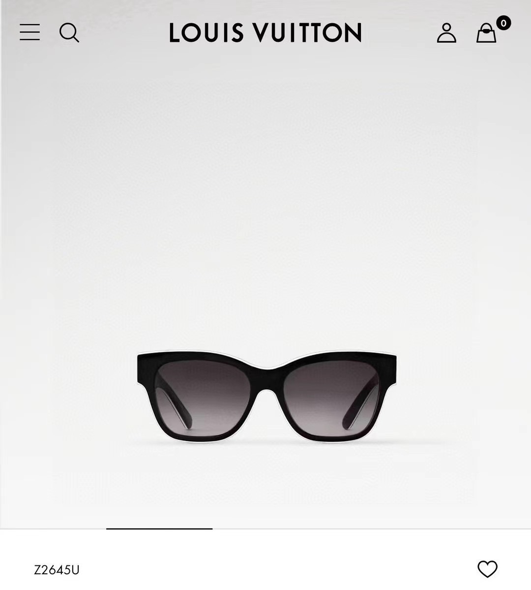  ‼️ 官网图 LOUIS VUITTO*
MODEL：Z2645U
SIZE 56口18-150 
☾