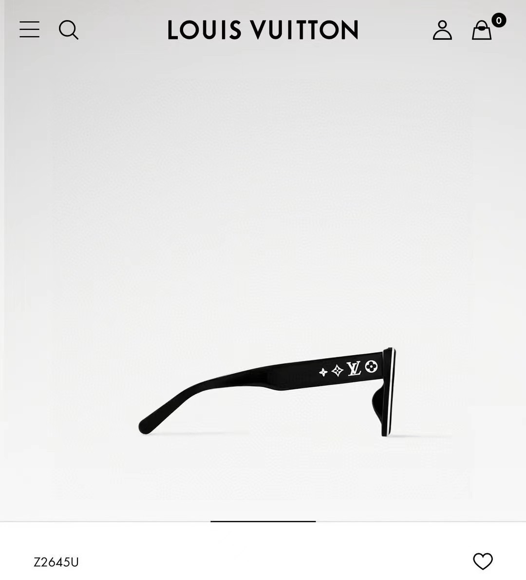  ‼️ 官网图 LOUIS VUITTO*
MODEL：Z2645U
SIZE 56口18-150 
☾