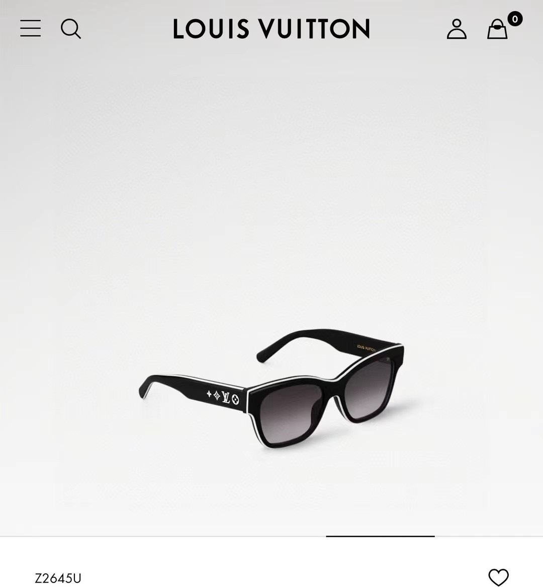  ‼️ 官网图 LOUIS VUITTO*
MODEL：Z2645U
SIZE 56口18-150 
☾