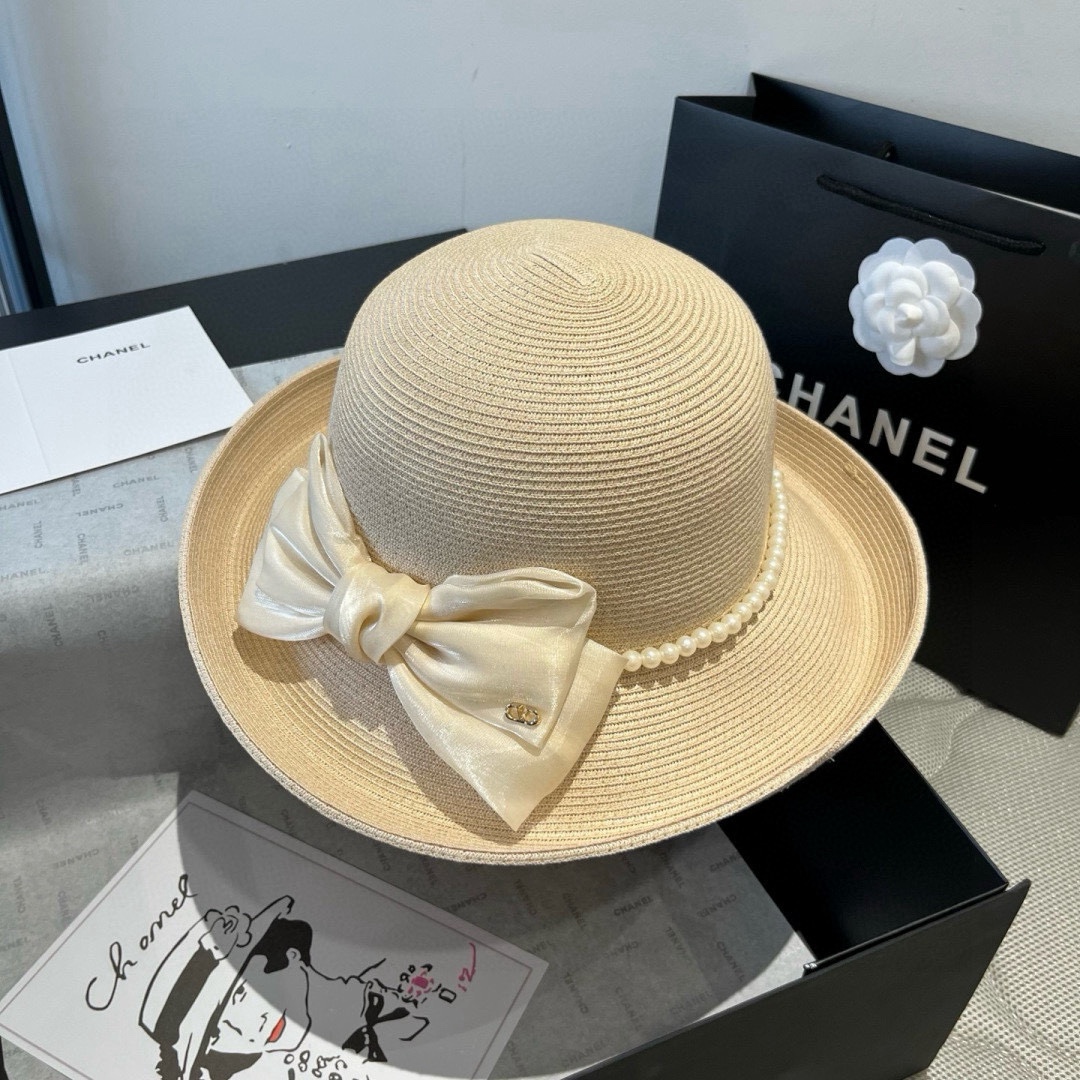 [Valentino Hats]Valentino bow basin hat Curled bow top hat Head circumference