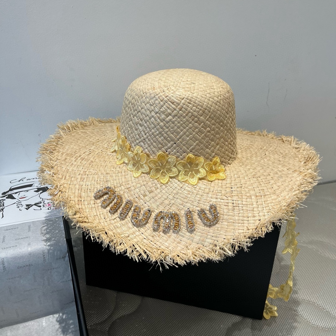 NO:345036,Miumiu new Rafia sun hat, head circumference 57cm hat, straw hat fisherman hat baseball hat, hat, miumiu, espadrilles, hats缪缪miumiu新款拉菲草遮阳帽,头围57cm帽子草帽渔夫帽棒球帽,帽子,miumiu,espadrilles,hats,hat