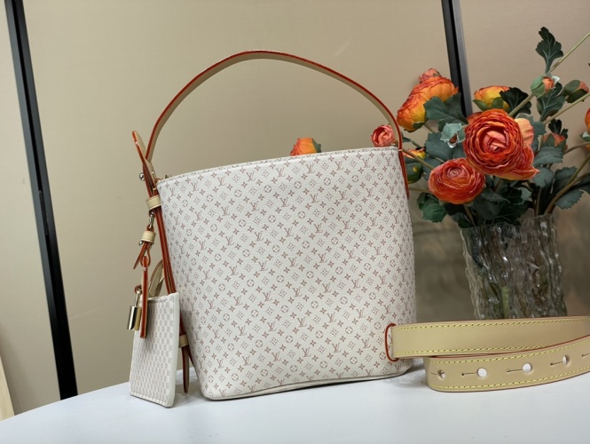 Louis Vuitton All In BB Bucket Bag Monogram Damier Calfskin Sand Dune 1 Louis Vuitton All In BB Bucket Bag Monogram Damier Calfskin Sand Dune