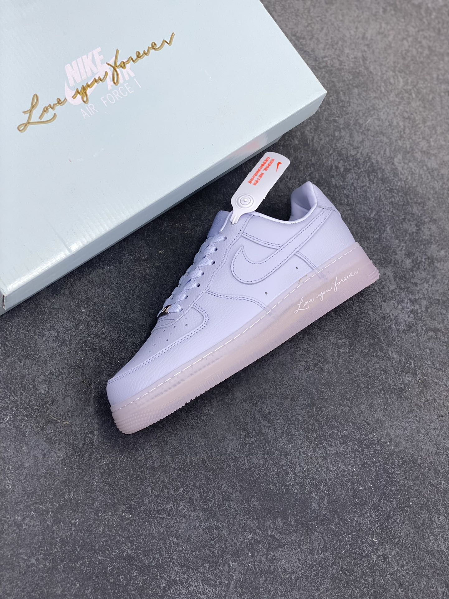 图片[7]-Nike Air Force 1 07 low空军一号 荔枝纹水晶 板鞋 原楦头原纸板 打造纯正空军版型#专注外贸渠道 全掌内置蜂窝气垫 #原盒配件 原厂中底钢印、拉帮完美 货号：CZ8065-500 尺码：36 36.5 37.5 38 38.5 39 40 40.5 41 42 42.5 43 44 44.5 45-选品中心