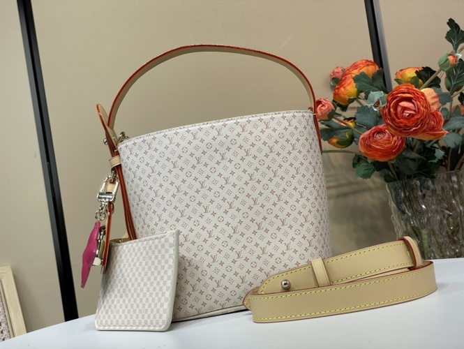 Louis Vuitton All In BB Bucket Bag Monogram Damier Sand Dune 1 Louis Vuitton All In BB Bucket Bag Monogram Damier Sand Dune