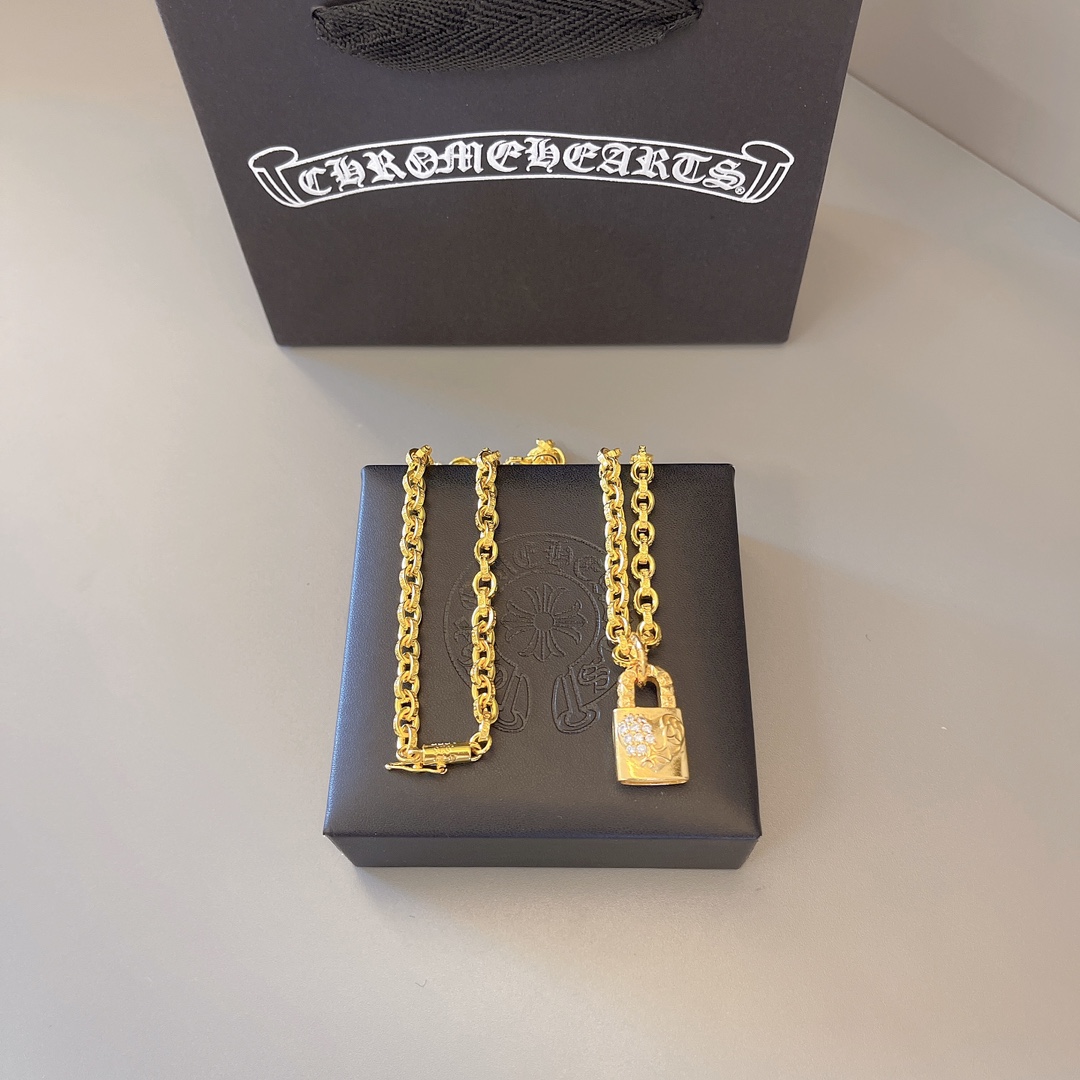 NO:383174,The latest model of Croxin, counter hit, direct sales price of manufacturer, original one-to-one reproduction, Croxin necklace, jewelry boutique, chrome hearts, necklace19860909克罗心最新款 专柜爆款 厂家直销价 原版一比一复刻 克罗心项链,饰品精品,chrome hearts,necklace,Jewelry