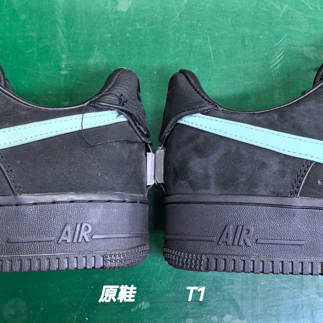 图片[4]-【T1版】 Tiffany & CO x Nk Air Force 1 Low \”1837\” 蒂芙尼联名 空军一号低帮板鞋 DZ1382-001 真正925真银💯带证书 给你感受真真的原鞋即视感 SZ原纸板 原数据打造完美鞋型 原厂皮料 同步zp 注意裁边处有油边封边 区别市场 zp一致勾子细节 完美还原所有细节 欢迎对比 尺码：36-47.5-选品中心