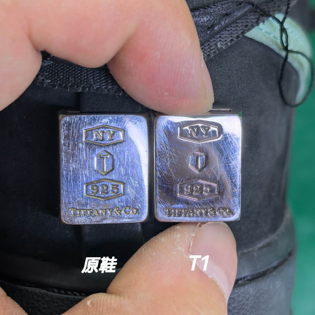图片[9]-【T1版】 Tiffany & CO x Nk Air Force 1 Low \”1837\” 蒂芙尼联名 空军一号低帮板鞋 DZ1382-001 真正925真银💯带证书 给你感受真真的原鞋即视感 SZ原纸板 原数据打造完美鞋型 原厂皮料 同步zp 注意裁边处有油边封边 区别市场 zp一致勾子细节 完美还原所有细节 欢迎对比 尺码：36-47.5-选品中心