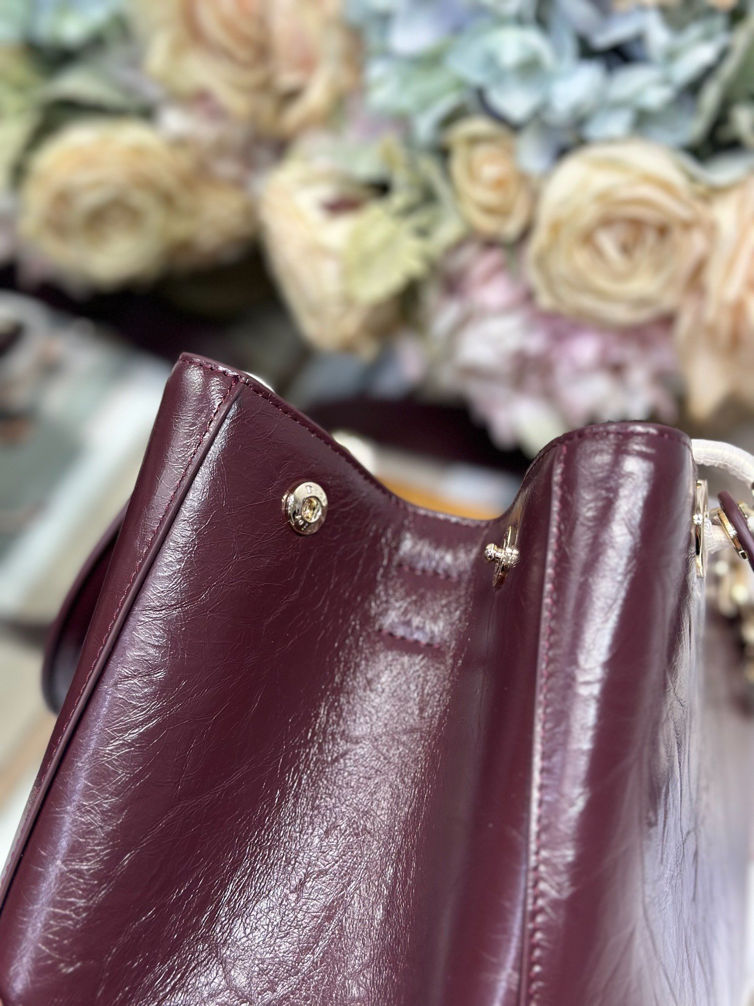 Dior Toujours Medium Wrinkled Burgundy Leather Bag with CD Lock 9 i1748759425 4325 8
