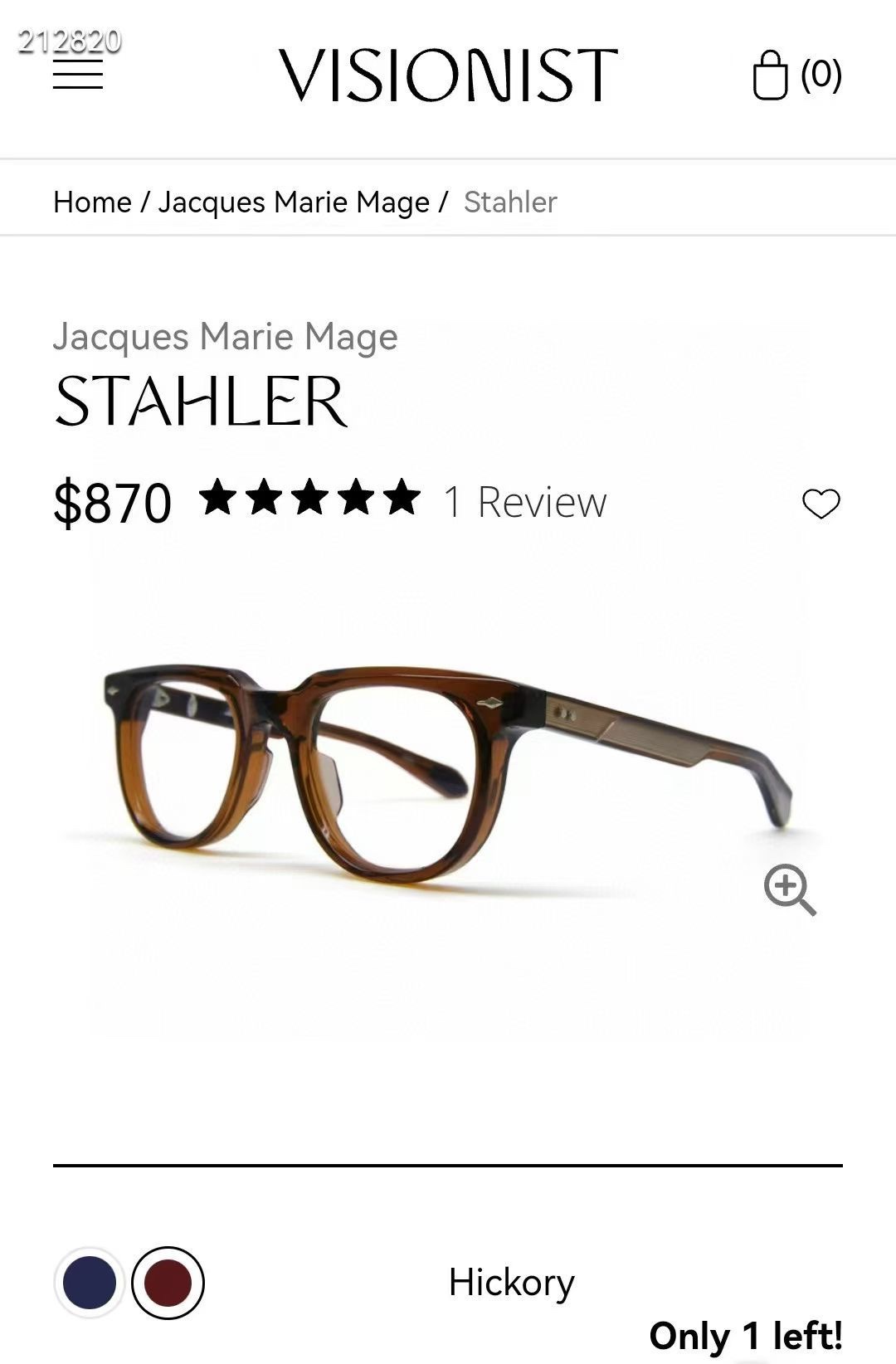  ‼️ 官网图 Jacques Marie Mag*
MODEL：STAHLER
SIZE：49口22
