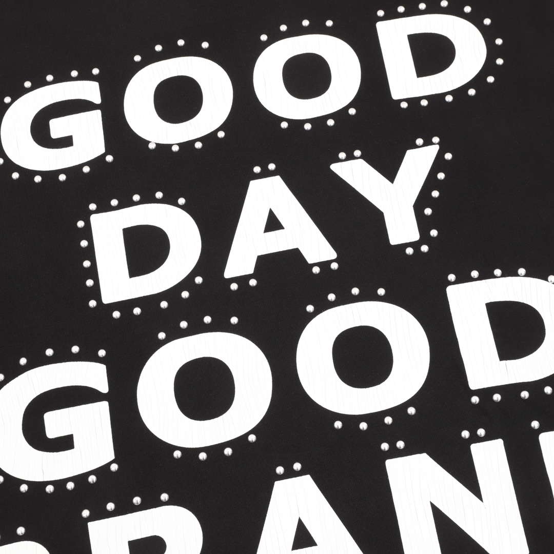 GOODBRAND 25ss ALLDAY 铆钉裂纹印花宽松短袖