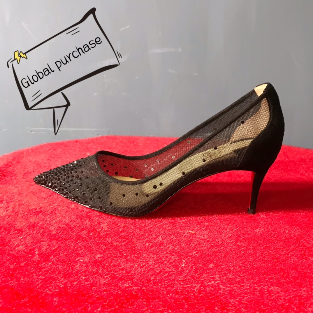 NO:336489,High-end customization Spring and summer diamond classic series!  H7Cm, size 34-42. Customized models are not refunded or exchanged.-012. Black deer leather, black imitation diamonds. Official website synchronization. Standard European code Reference:-012 Color: black/black Material: fishnet/diamond Lining:goat leather Heel height:7Cm Sole:leather sole Size:EUR 34-42 (US 4-11):,,christian louboutin19860909高端订制 春夏钻石款精典系列！ H7Cm,尺码34-42码.订制款不退不换.-012.黑色鹿皮,黑色仿奥钻.官网同步. 标准欧码 Reference:-012 Color:black/black Material:fishnet/diamond Lining:goat leather Heel heigh:7Cm Sole:leather sole Size:EUR 34－42（US 4一11) :,,christian louboutin,Women's Shoes