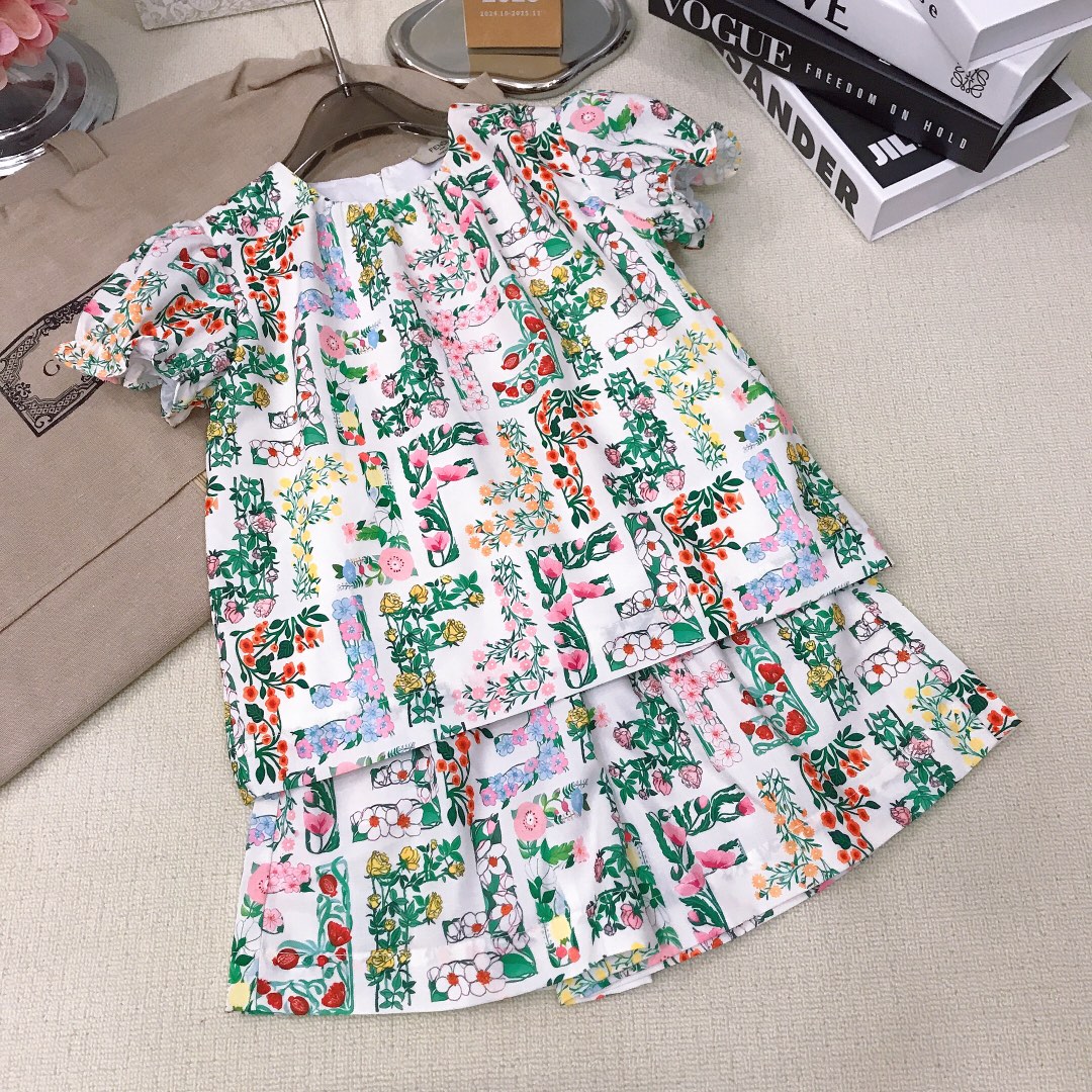 Fendi Kids Floral Print Short Set - Stylish & Comfortable Outfit 7 i1748842278 7901 6