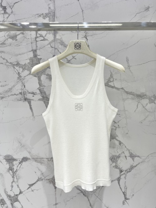 Loewe Embroidered Knit Sleeveless Vest - Soft, Comfortable, and Breathable 1 Loewe Embroidered Knit Sleeveless Vest - Soft, Comfortable, and Breathable