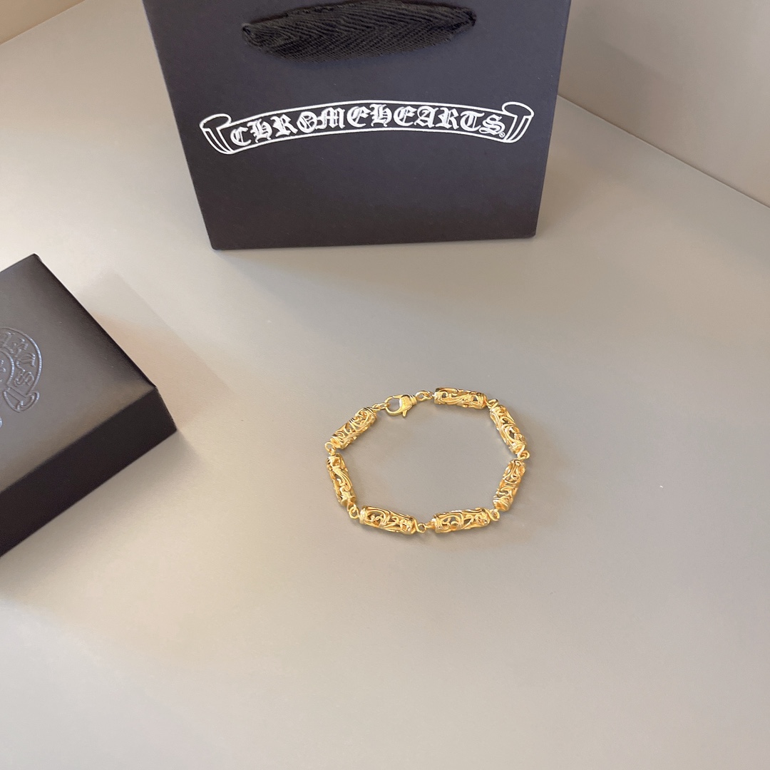 クロムハーツ 手作りブレスレット 高級感あふれるデザイン