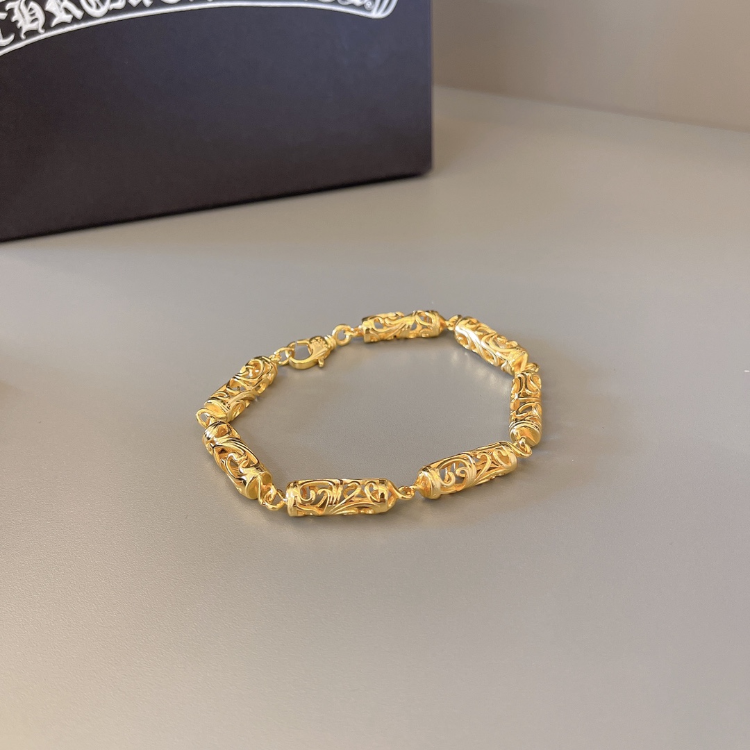 クロムハーツ 手作りブレスレット 高級感あふれるデザイン