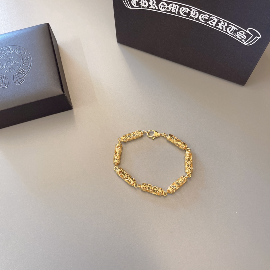 クロムハーツ 手作りブレスレット 高級感あふれるデザイン